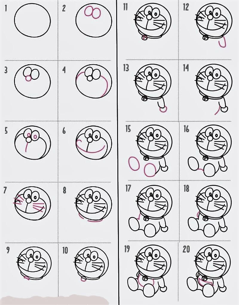 Dibujos de Lindo Doraemon