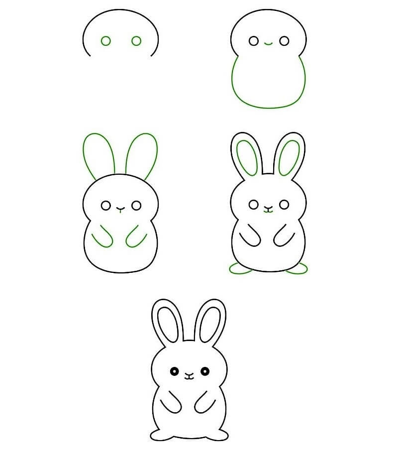 Dibujos de Un conejo sencillo