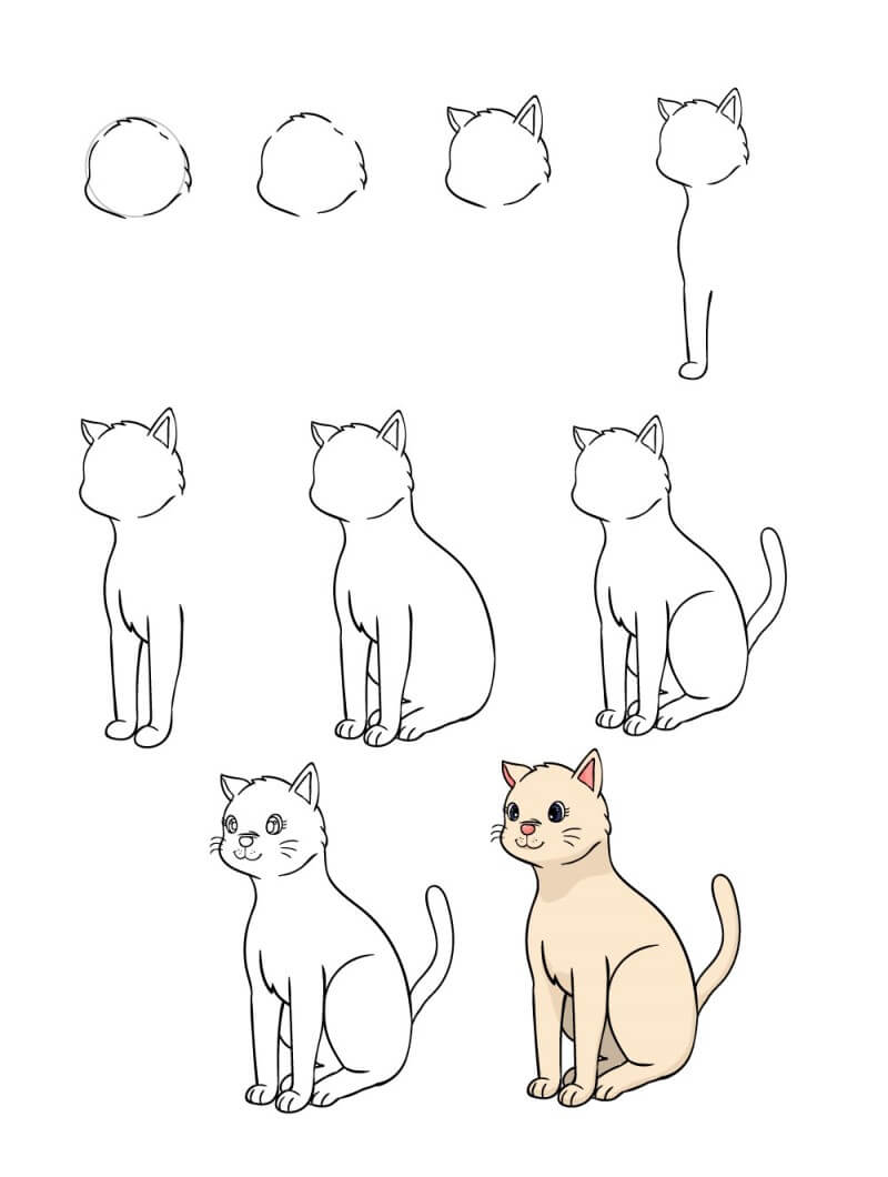 Dibujos de Un Gato - idea 12