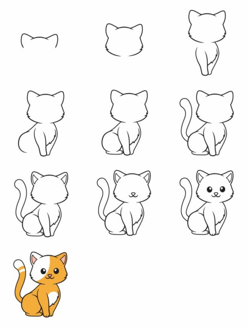 Dibujos de Un Gato - idea 8