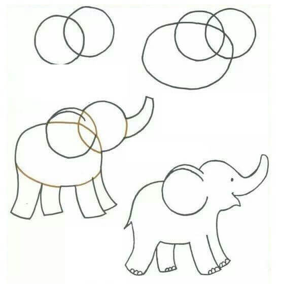 Dibujos de Elefante - Idea 18