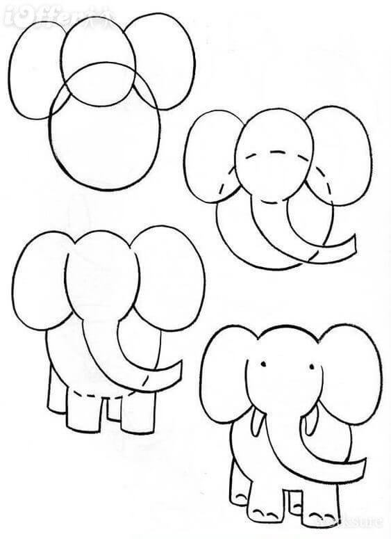 Dibujos de Elefante - Idea 22