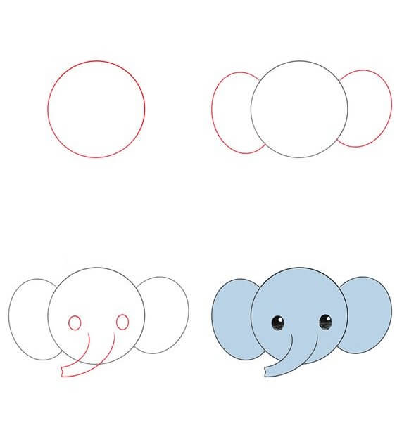 Dibujos de Elefante - Idea 32