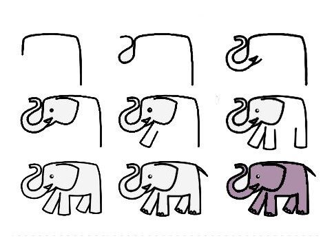 Dibujos de Elefante - Idea 37