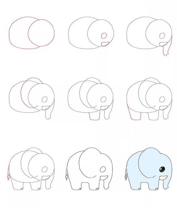Dibujos de Elefante - Idea 59