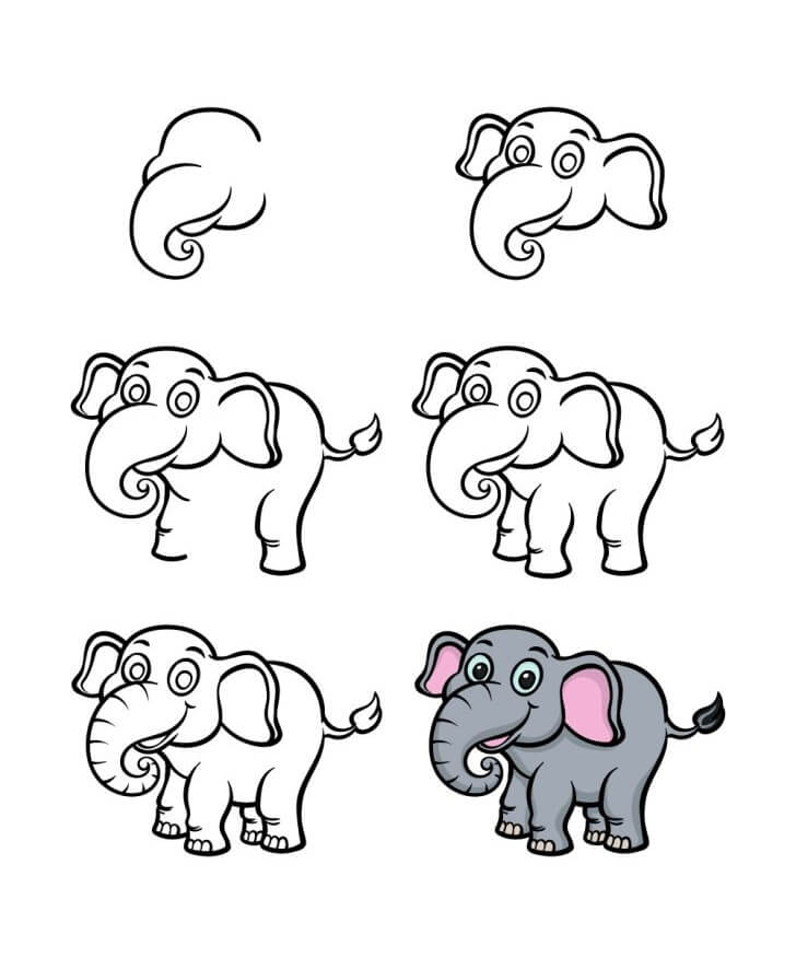 Dibujos de Elefante - Idea 61