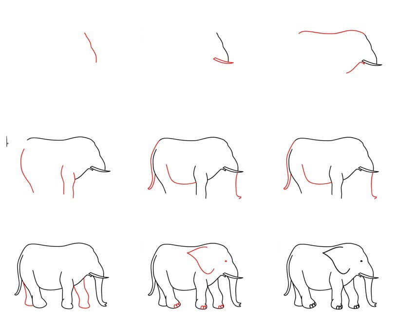 Dibujos de Elefante - Idea 81