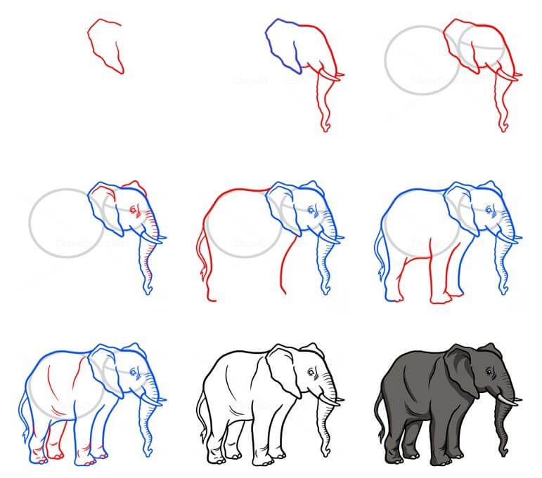 Dibujos de Elefante - Idea 83