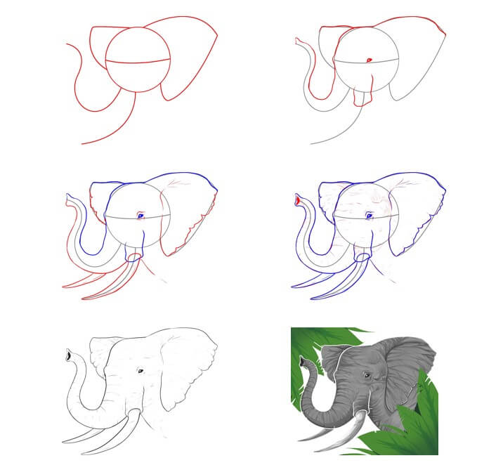Dibujos de Elefante - Idea 85