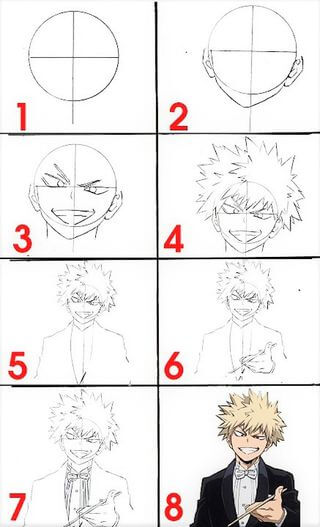 Dibujos de Feliz Bakugo