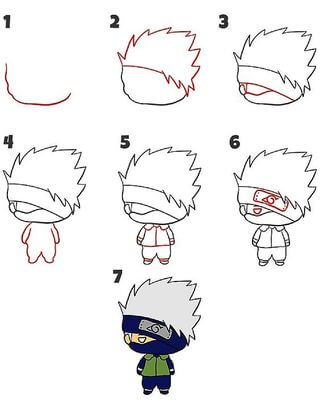 Dibujos de Kakashi Hatake