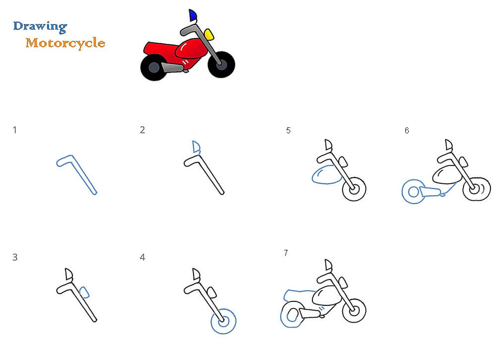 Dibujos de Motocicleta con sidecar