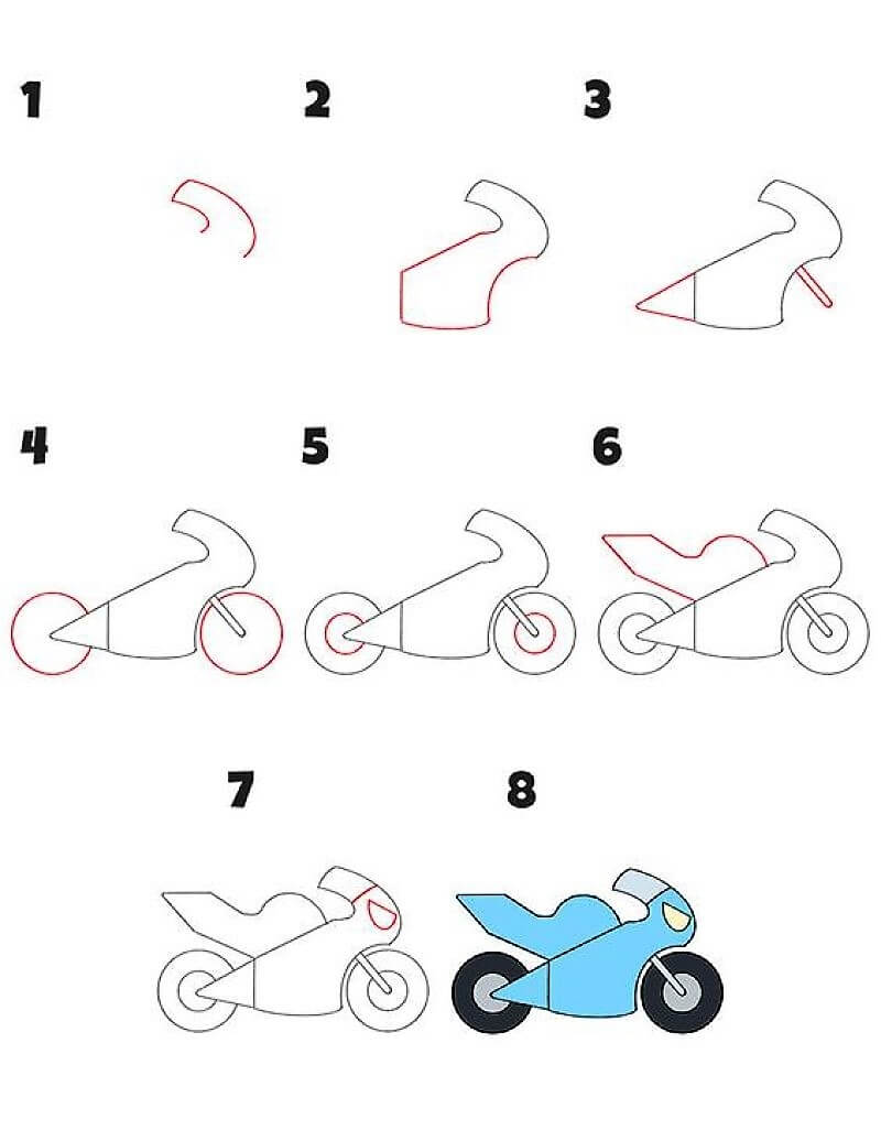 Dibujos de Motocicleta eléctrica