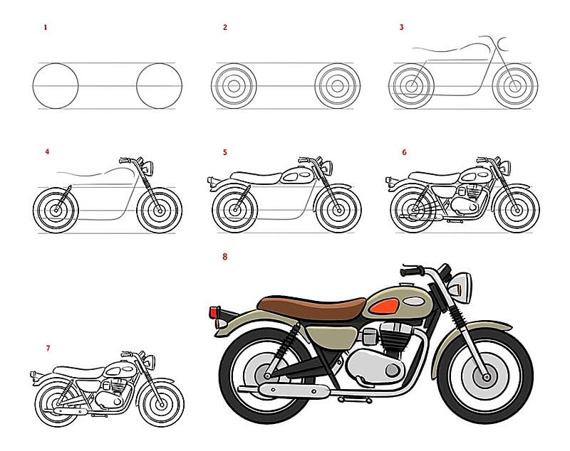 Dibujos de Motocicleta futurista