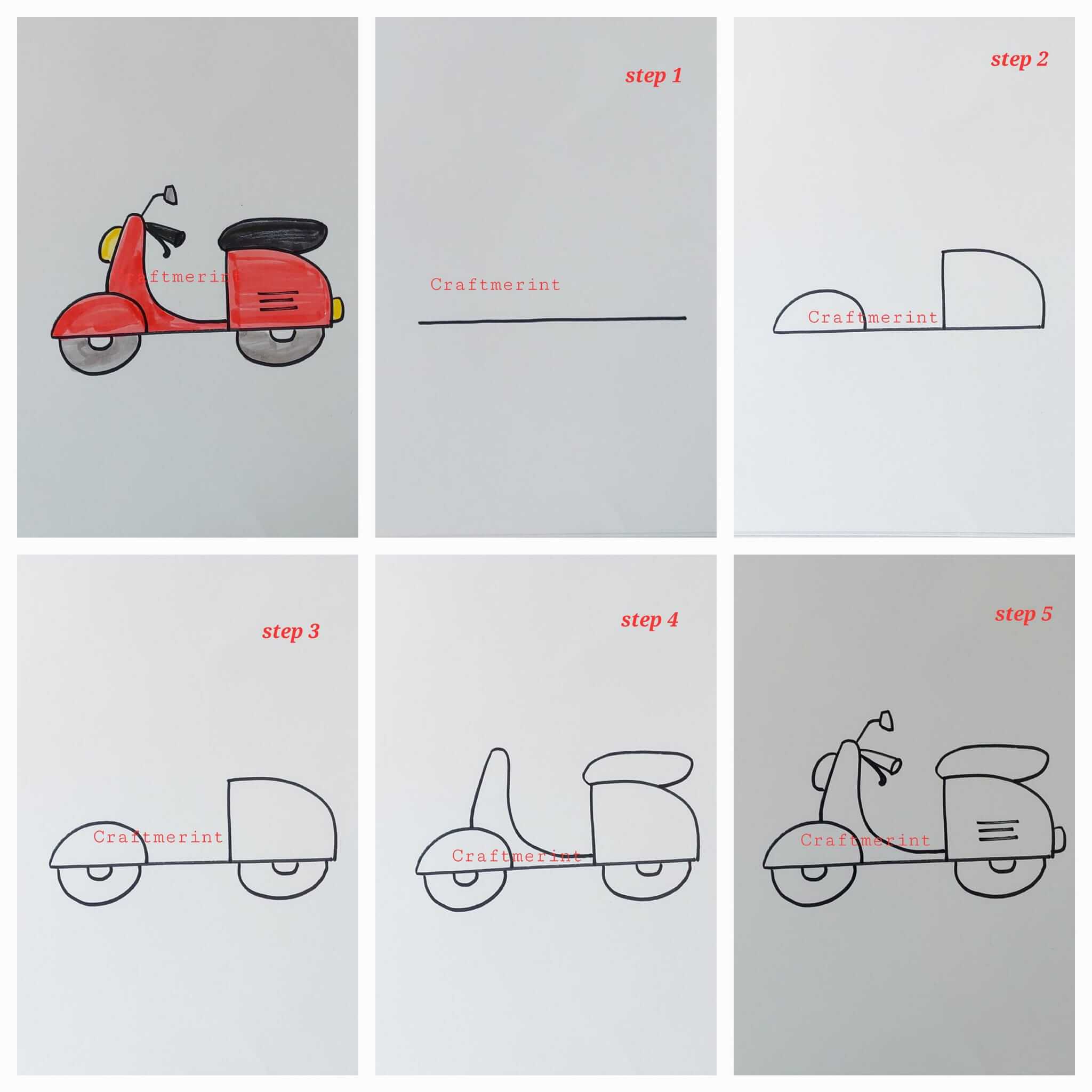 Dibujos de Motocicleta personalizada