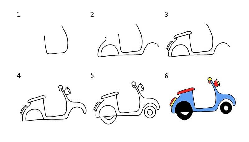 Dibujos de Motocicletas