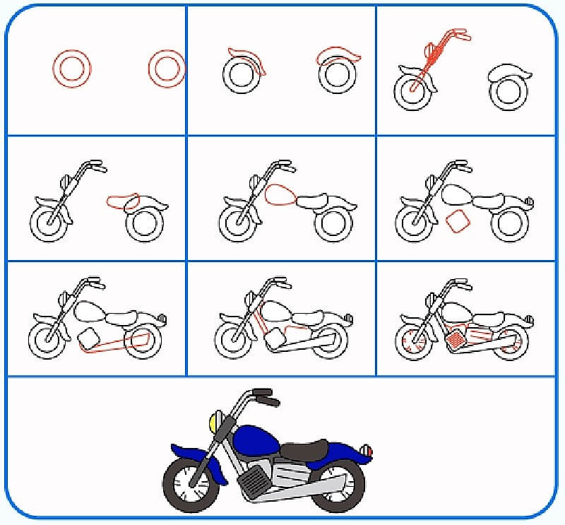 Dibujos de Motocicleta todoterreno