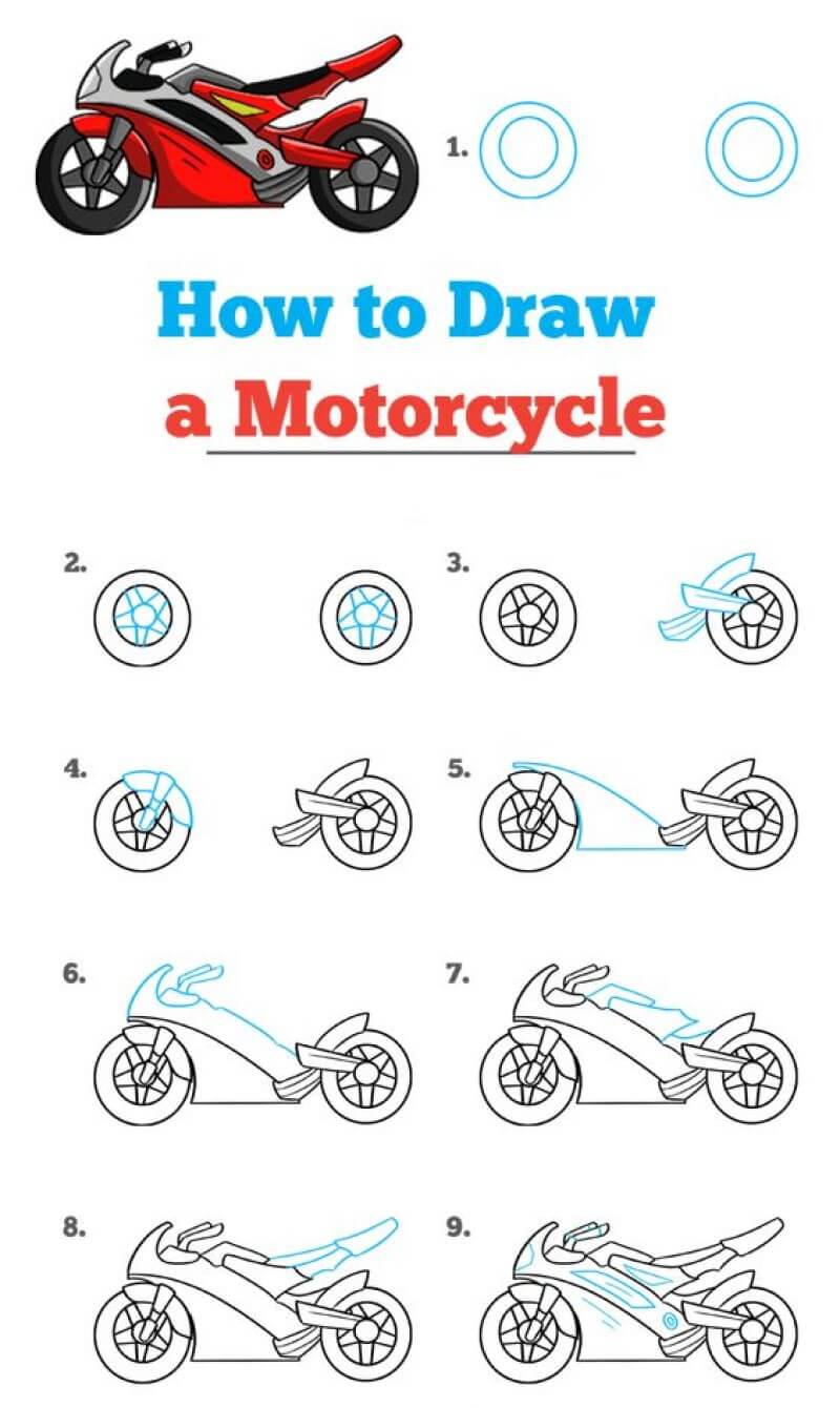 Dibujos de Motocicleta vintage