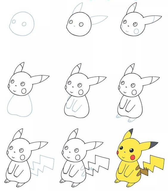 Dibujos de Pikachu