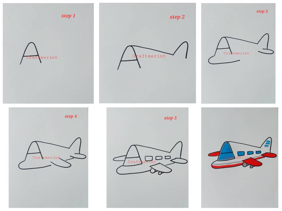 Dibujos de Un avión – Idea 19
