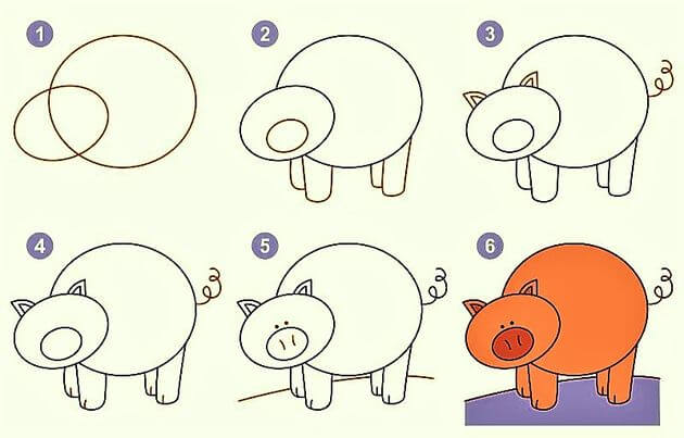 Dibujos de Un cerdo - Idea 12