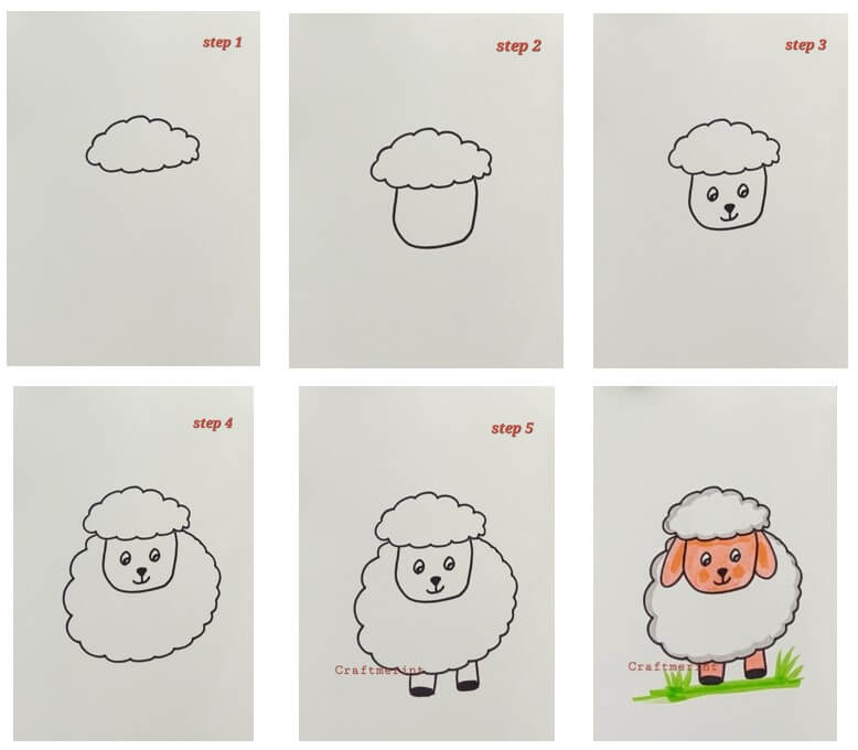 Dibujos de Una oveja – Idea 13
