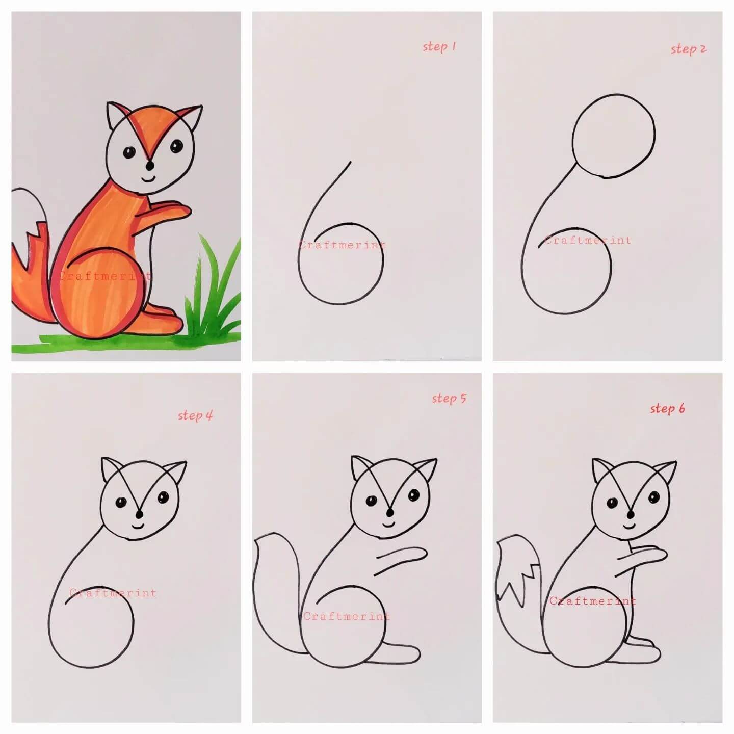 Dibujos de Zorro de dibujos animados