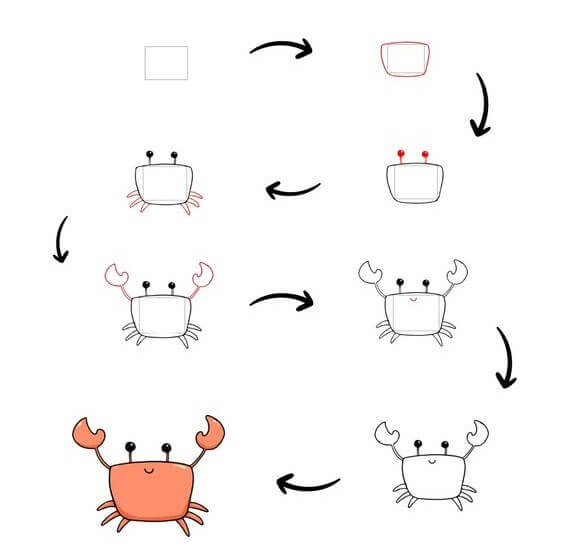 Dibujos de Un cangrejo - Idea 17