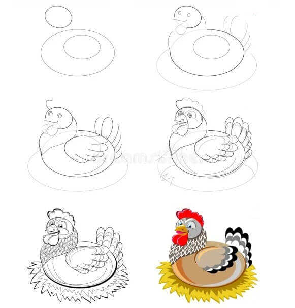 Dibujos de Un pollo - Idea 38
