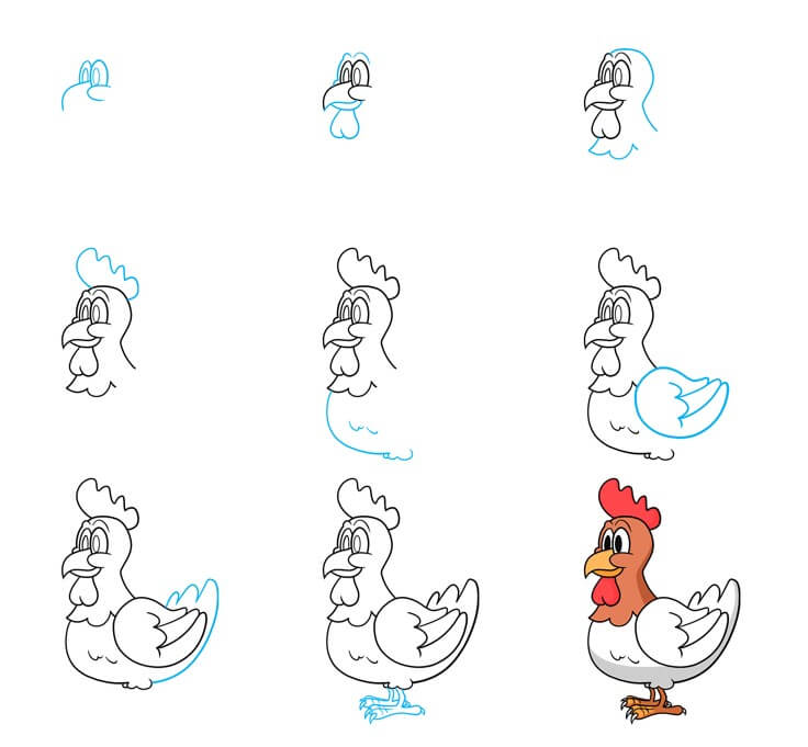 Dibujos de Un pollo - Idea 44