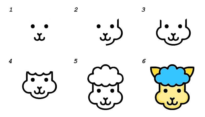 Dibujos de Llama bebé