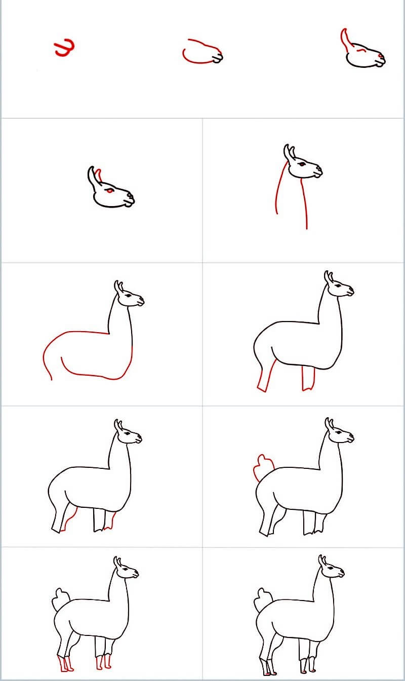 Dibujos de Llama chibi