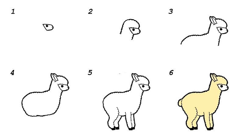 Dibujos de Llama pequeña