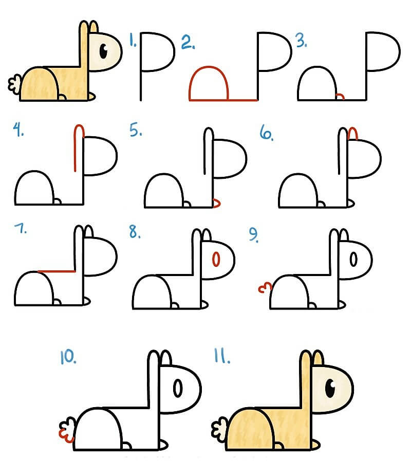 Dibujos de Llama sencilla
