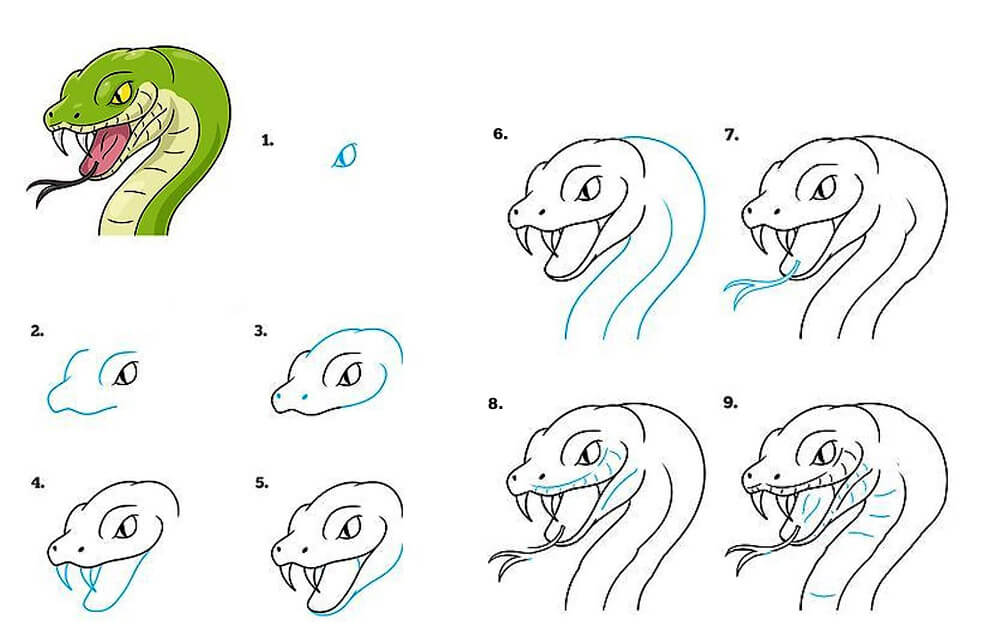 Dibujos de Una serpiente - Idea 18