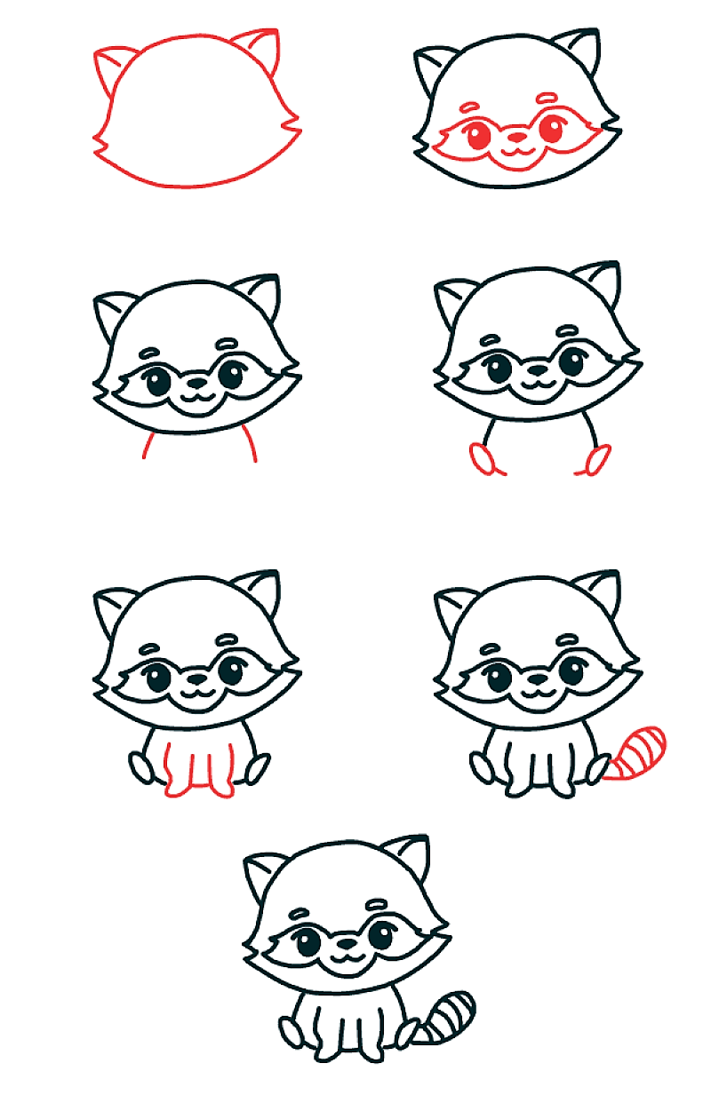 Dibujos de A Raccoon Idea 17