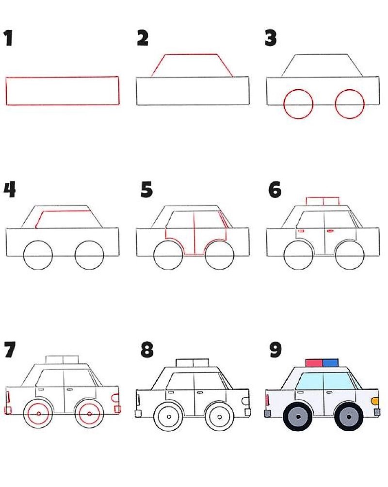 Dibujos de Coche de policía realista