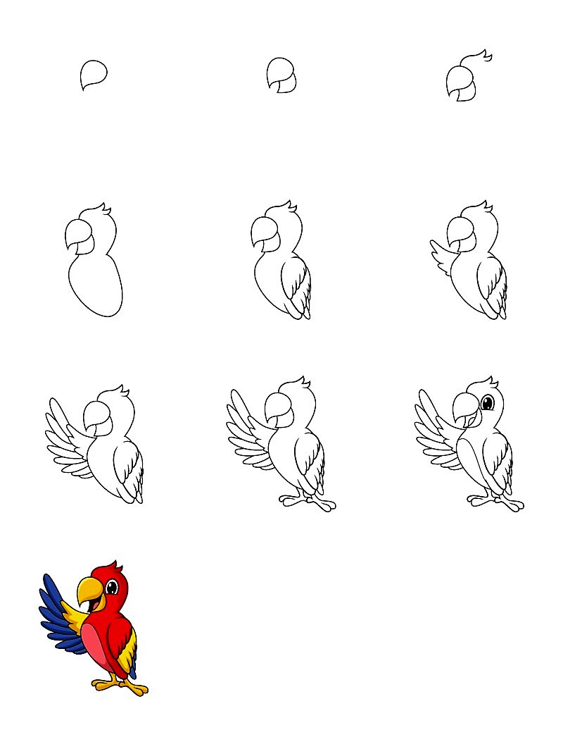 Dibujos de Loros