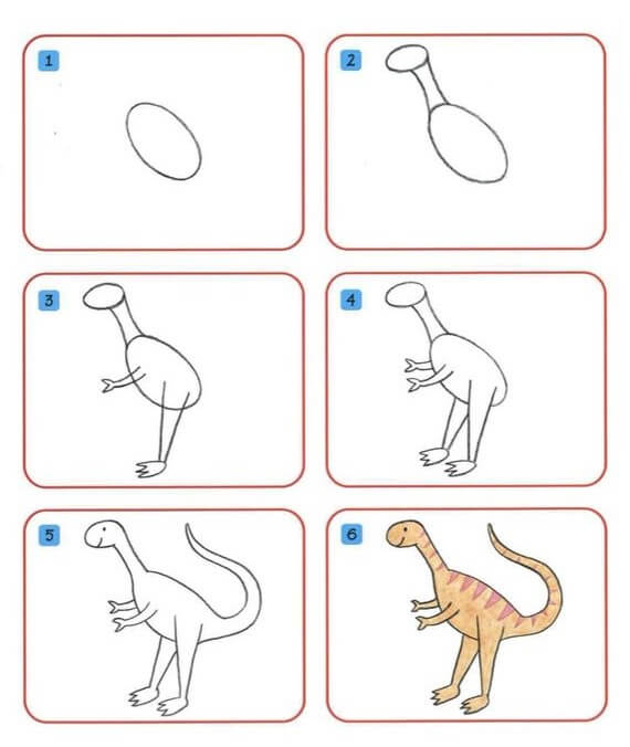 Dibujos de Un dinosaurio - Idea 16