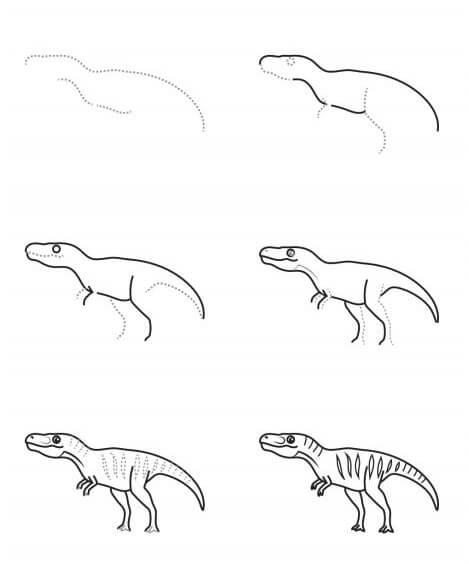 Dibujos de Un dinosaurio - Idea 18