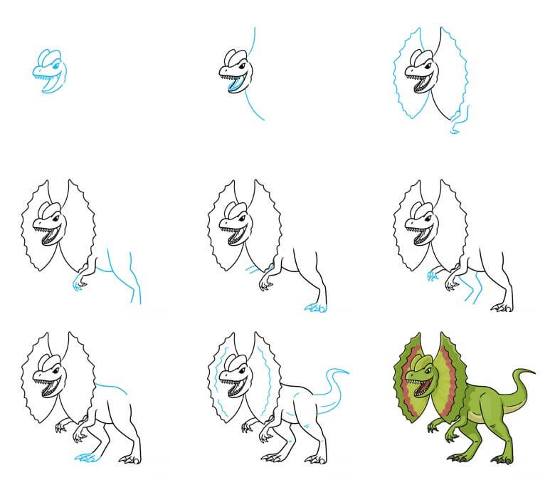 Dibujos de Un dinosaurio - Idea 21