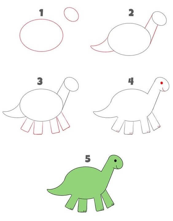 Dibujos de Un dinosaurio - Idea 30