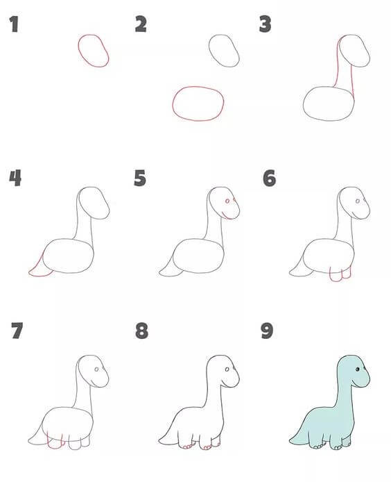 Dibujos de Un dinosaurio - Idea 31