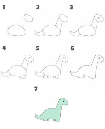 Dibujos de Un dinosaurio - Idea 32