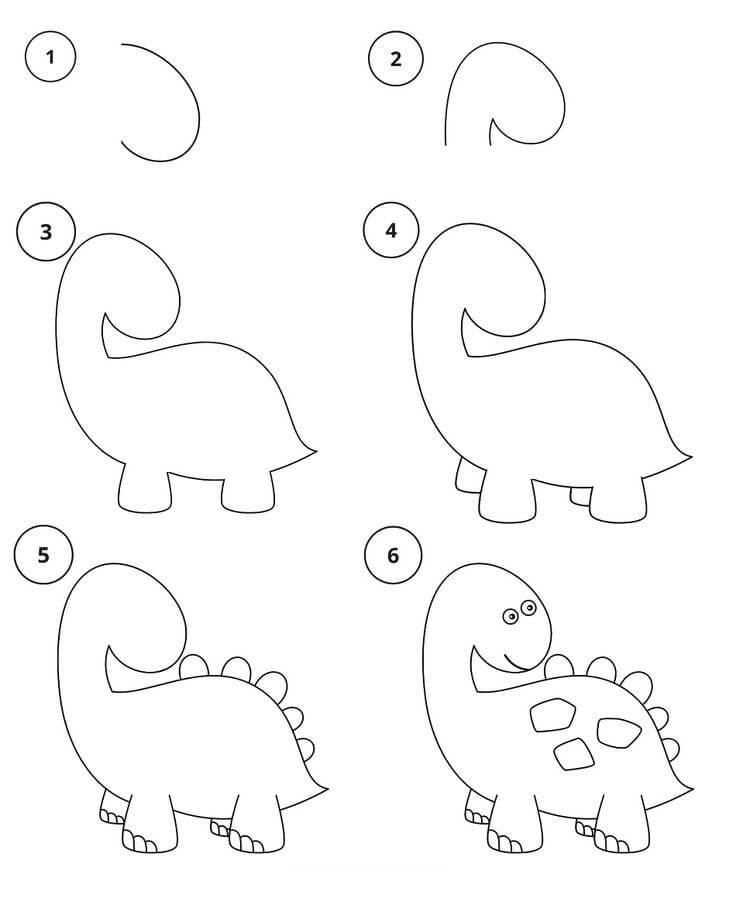Dibujos de Un dinosaurio - Idea 33