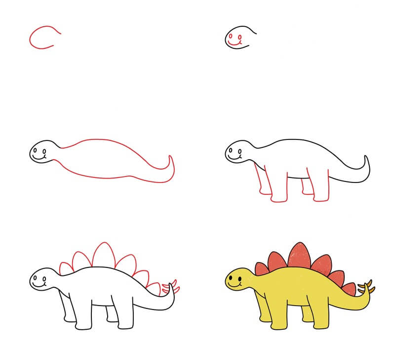 Dibujos de Un dinosaurio - Idea 35