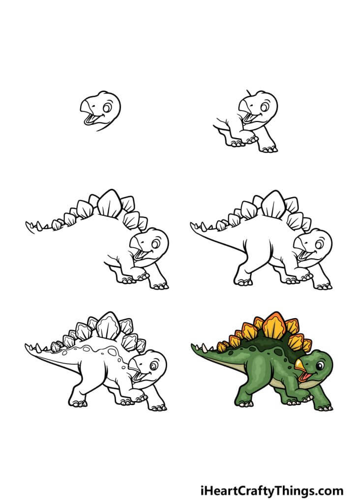 Dibujos de Un dinosaurio - Idea 36