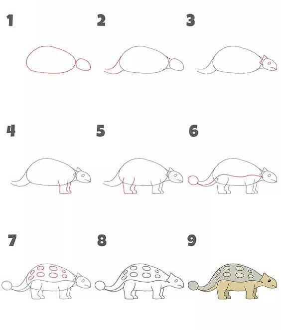 Dibujos de Un dinosaurio - Idea 38