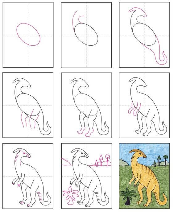Dibujos de Un dinosaurio - Idea 39