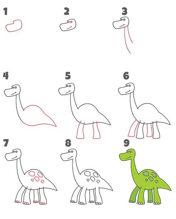 Dibujos de Un dinosaurio - Idea 43